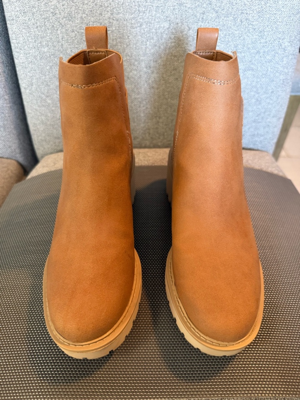 a.n.a Tan Suede Chelsea Ankle Boots